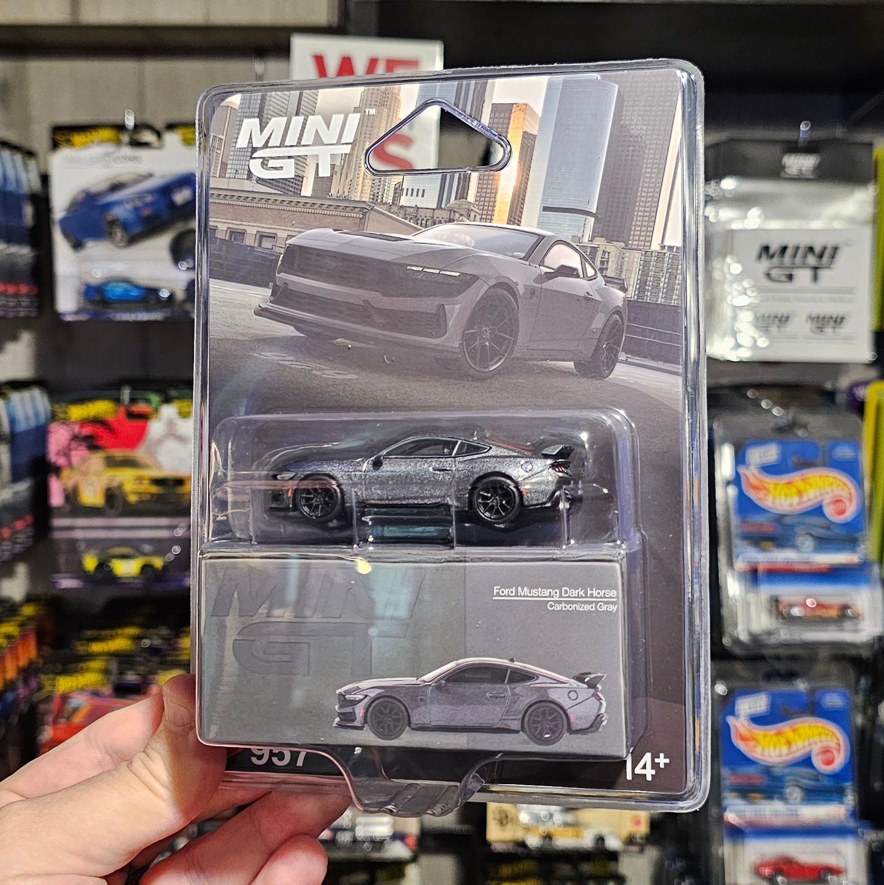 MiniGT Ford Mustang Dark Horse Corbinized Grey #957 Diecast
