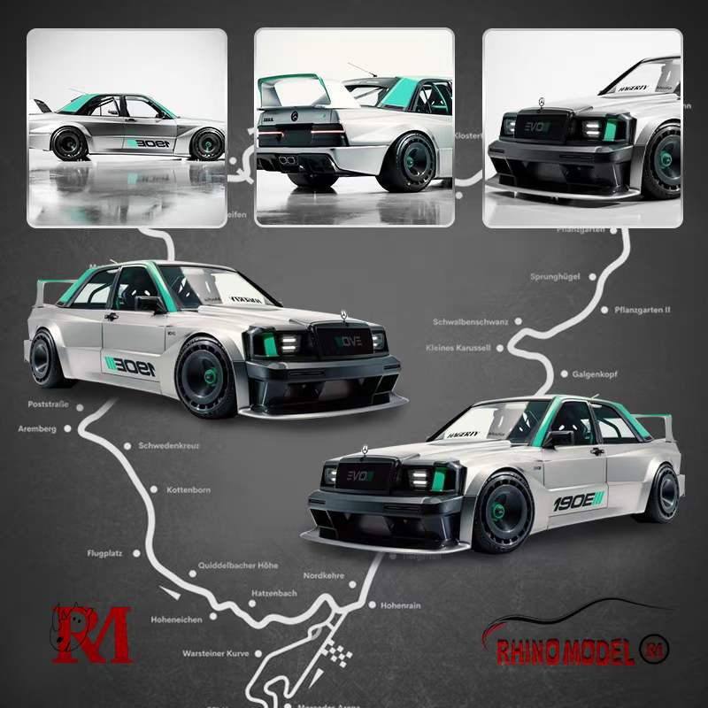 Rhino Model Mercedes 190E EVO Diecast