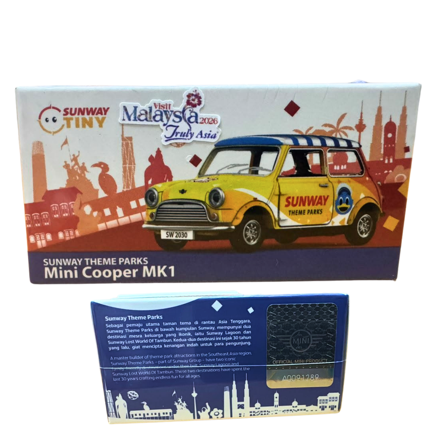 Tiny Mini Cooper Mk1 Malaysia Sunway Theme Parks Exclusive Diecast