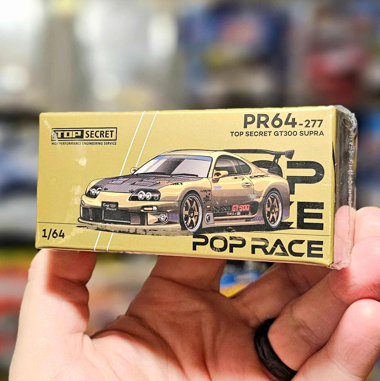 Pop Race Toyota Supra Top Secret Mk.4 GT300 Diecast