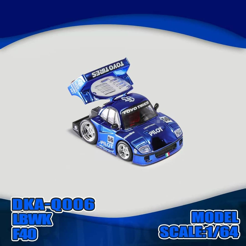 Thumbnail: Deam King Liberty Walk Ferrari F40 (Tooned/Blue) Diecast