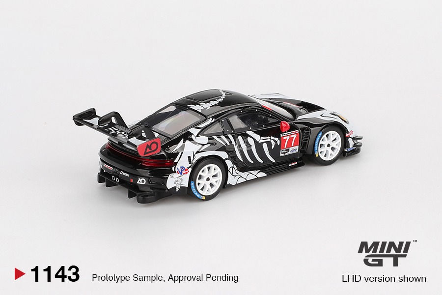 Thumbnail: MiniGT 1:64 Porsche 911 GT3 R Skeleton Rexy IMSA #1143 (PRE-ORDER)