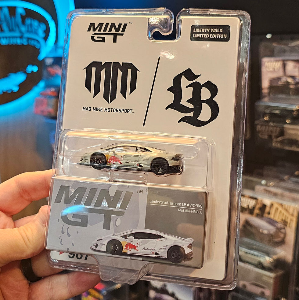 Thumbnail: MiniGT LBWK Lamborghini Huracán MadMikeNIMBUL Exclusive (Grey Camo) Diecast #967