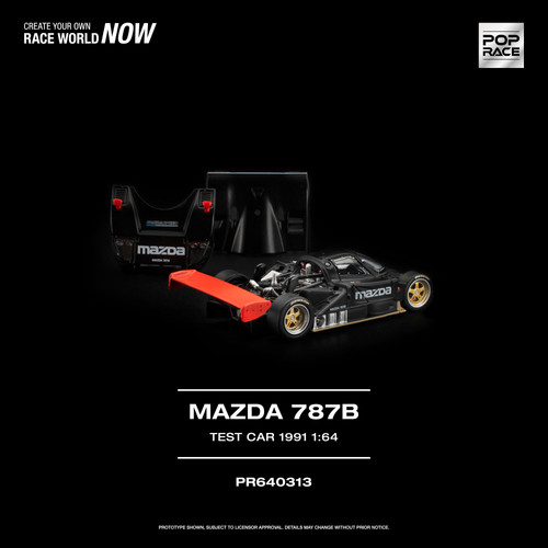 Pop Race Mazda 787B (Black) Diecast #313 (OPENING PARTS)(PRE-ORDER