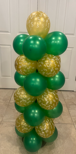4ft Money Themed Column