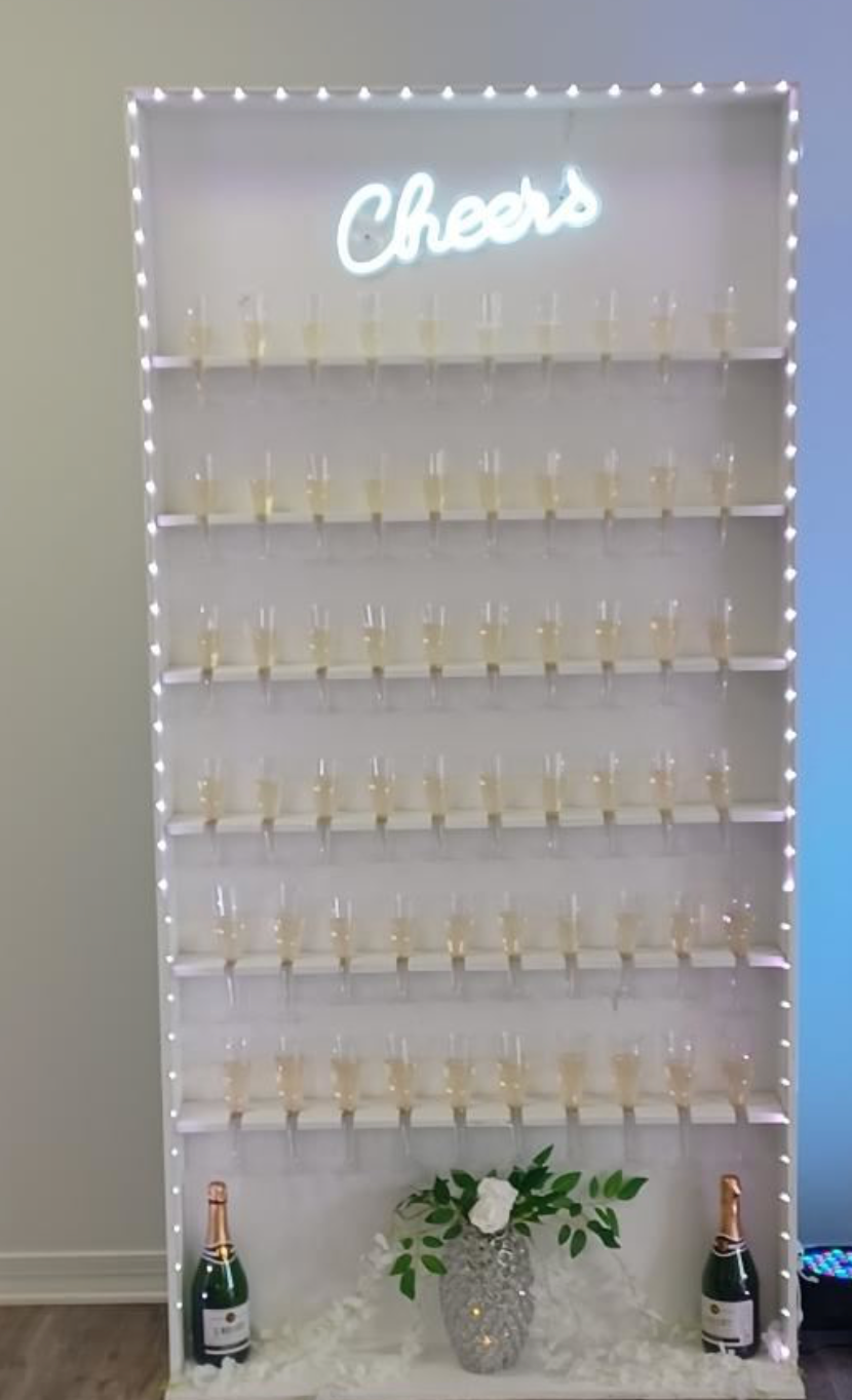 Champagne Wall w/ lights
