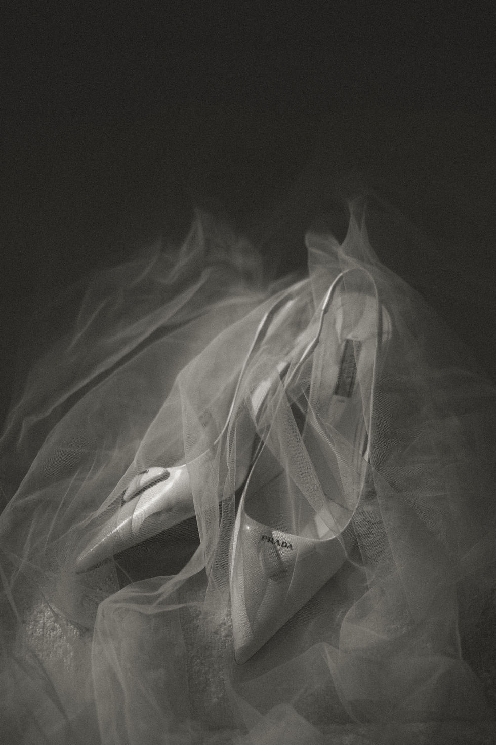 Prada wedding shoes under veil - melbourne NSW