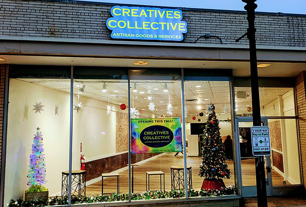 Front window of The Creatives Collective, Ferndale MI