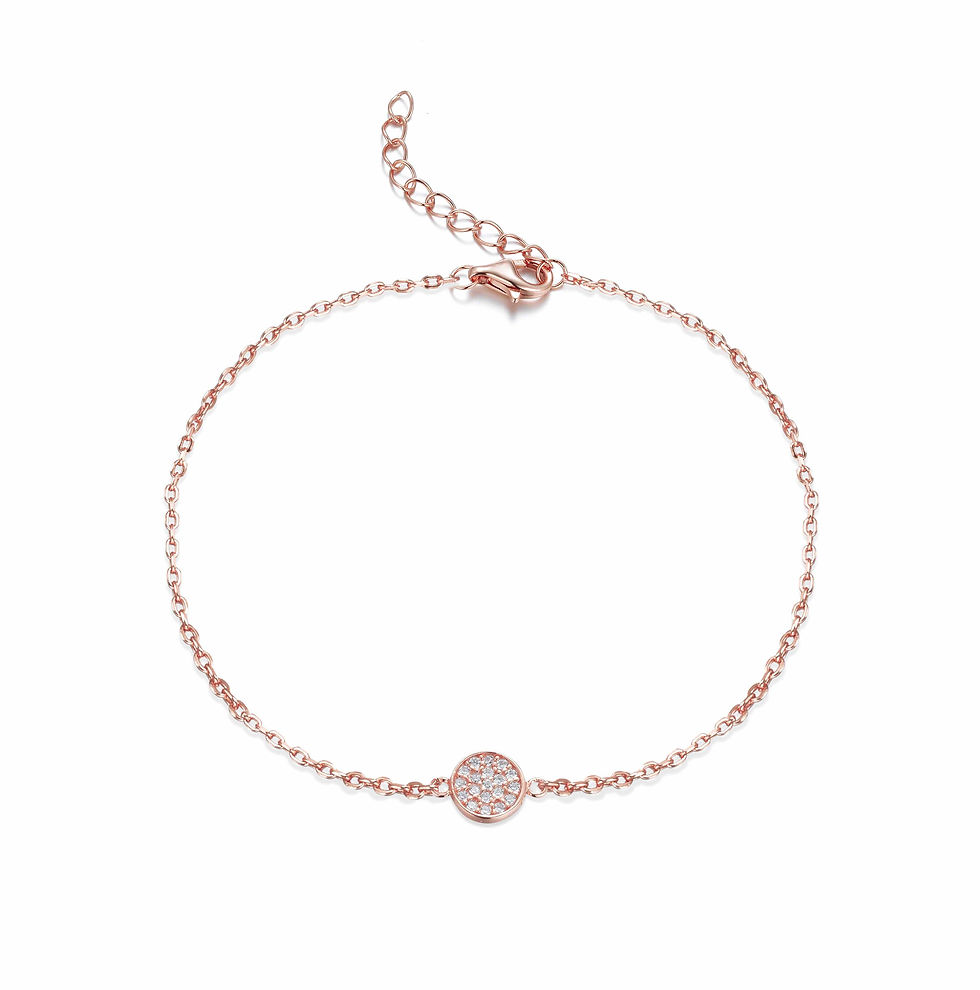Armband Rose vergoldet mit Zirkonia-Anhänger