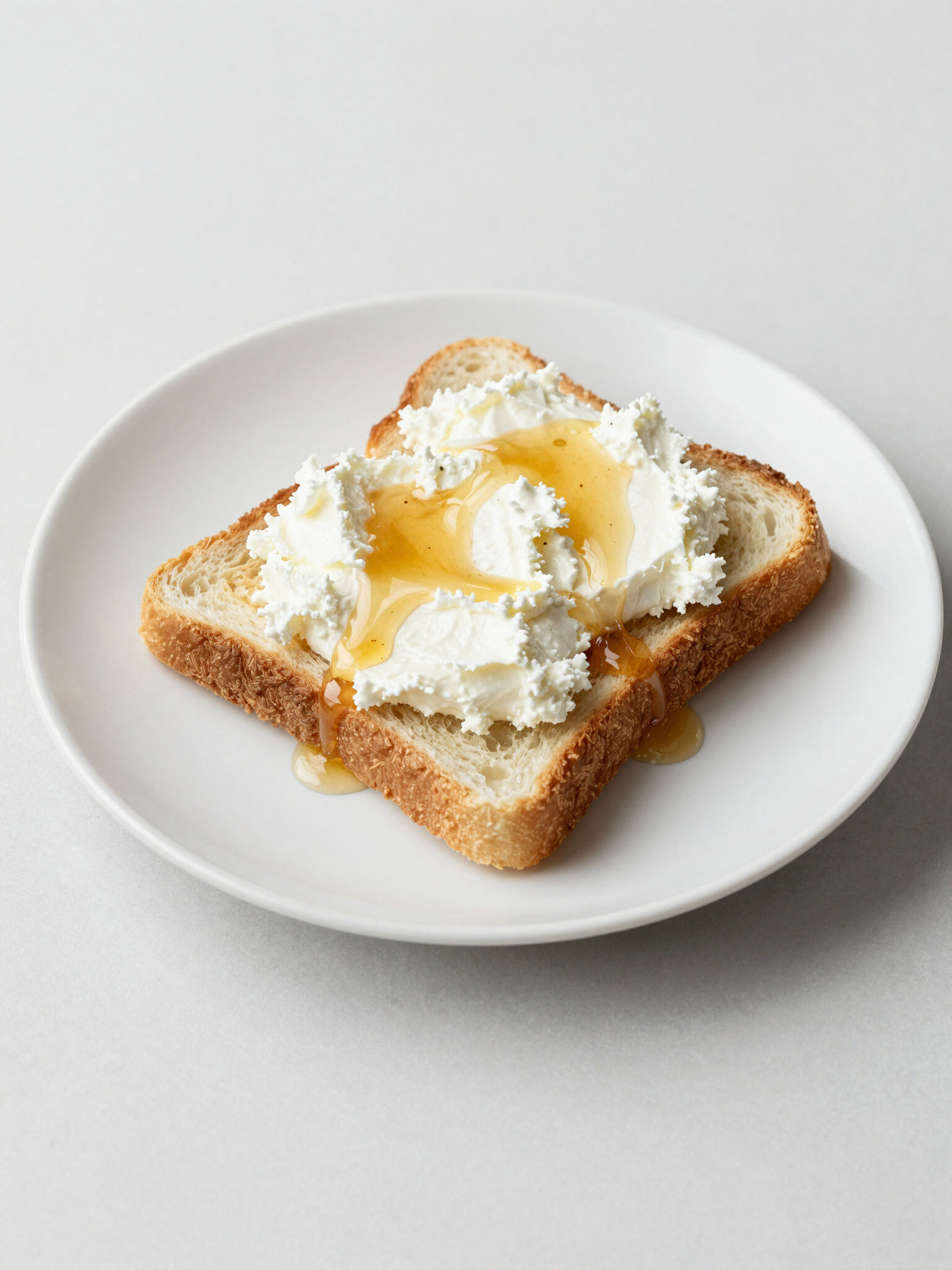 Toast mit Honig & Ricotta