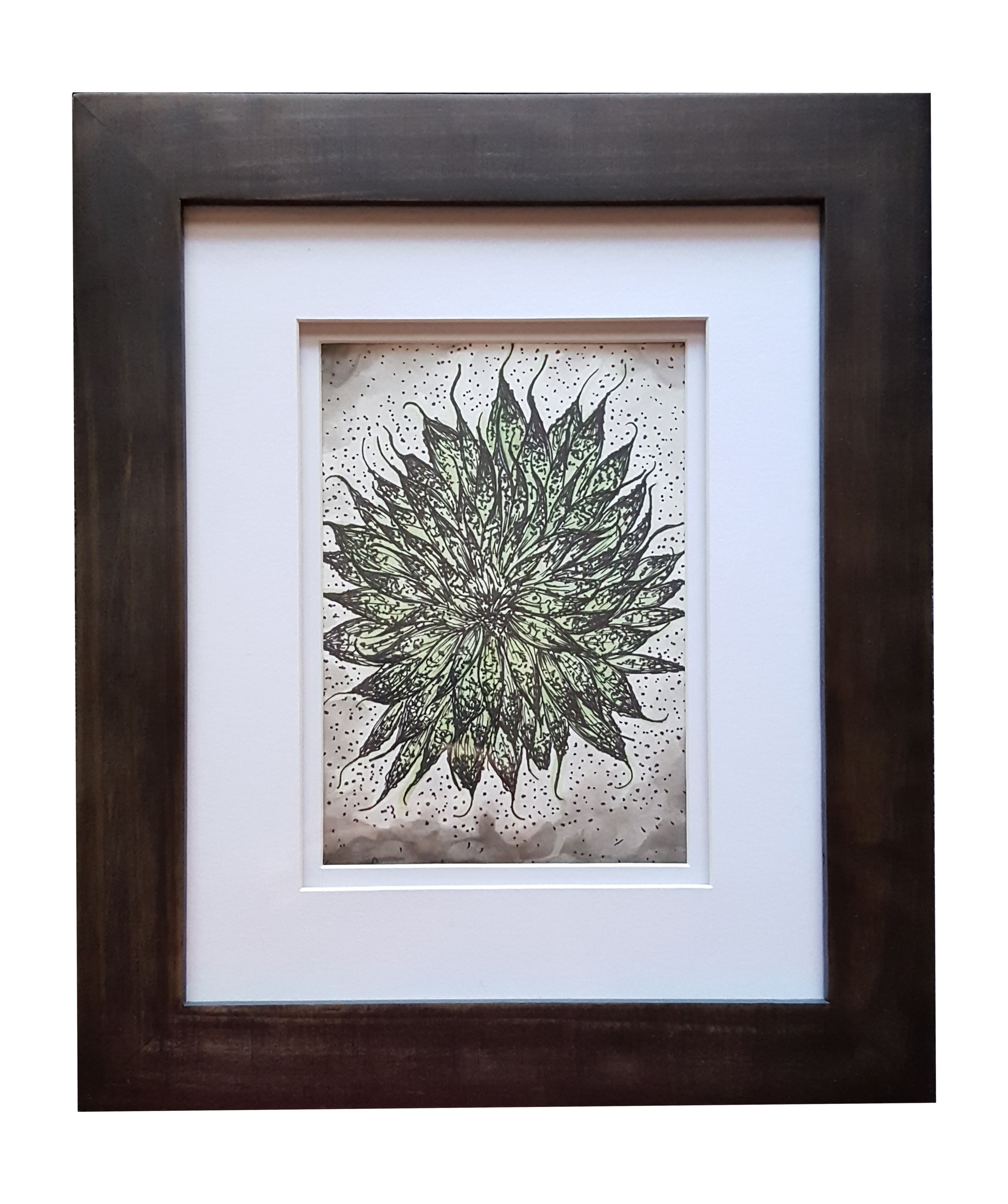 Framed Watercolor/Ink- WC11818.2