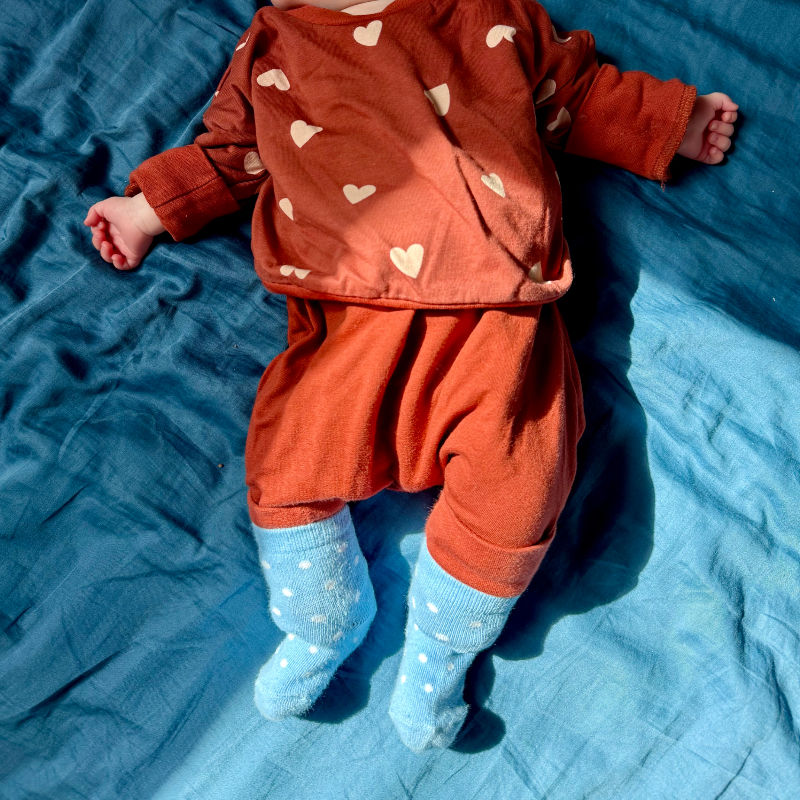 Miniature : Pantalon évolutif pour enfant uni terracotta