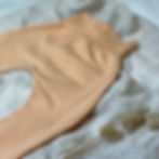 Pantalon évolutif pour enfant uni abricot