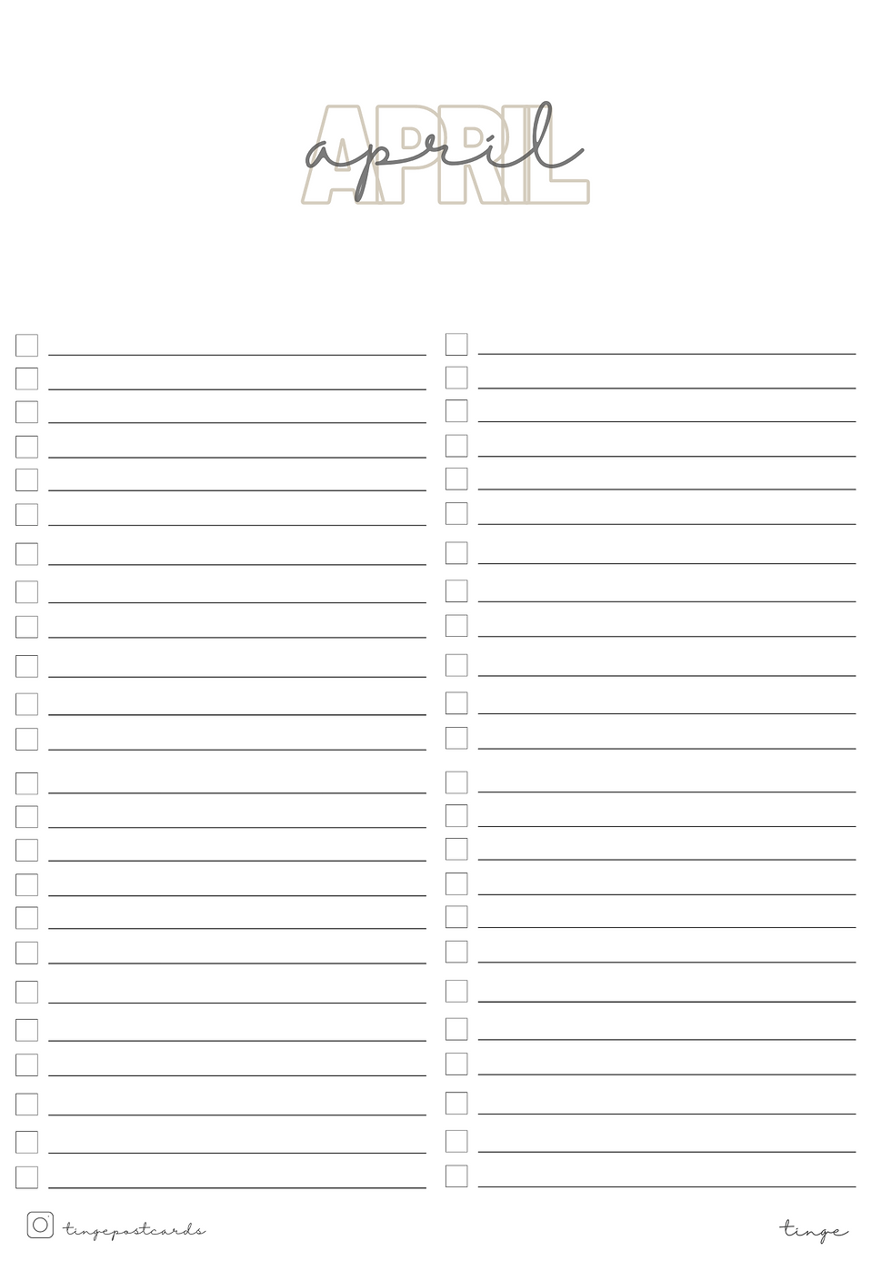 Thumbnail: Monthly Planner