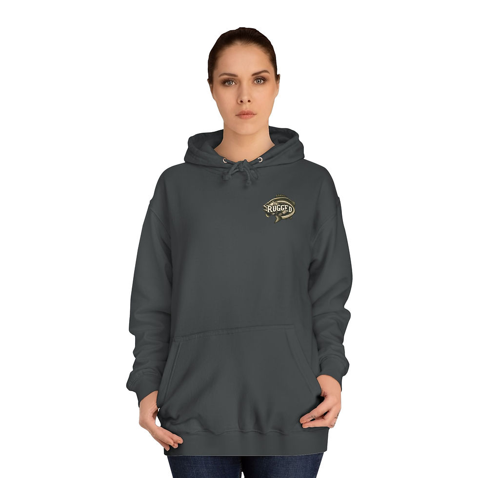 Thumbnail: Unisex Hiking Hoodie - Bass Fishing Rugged