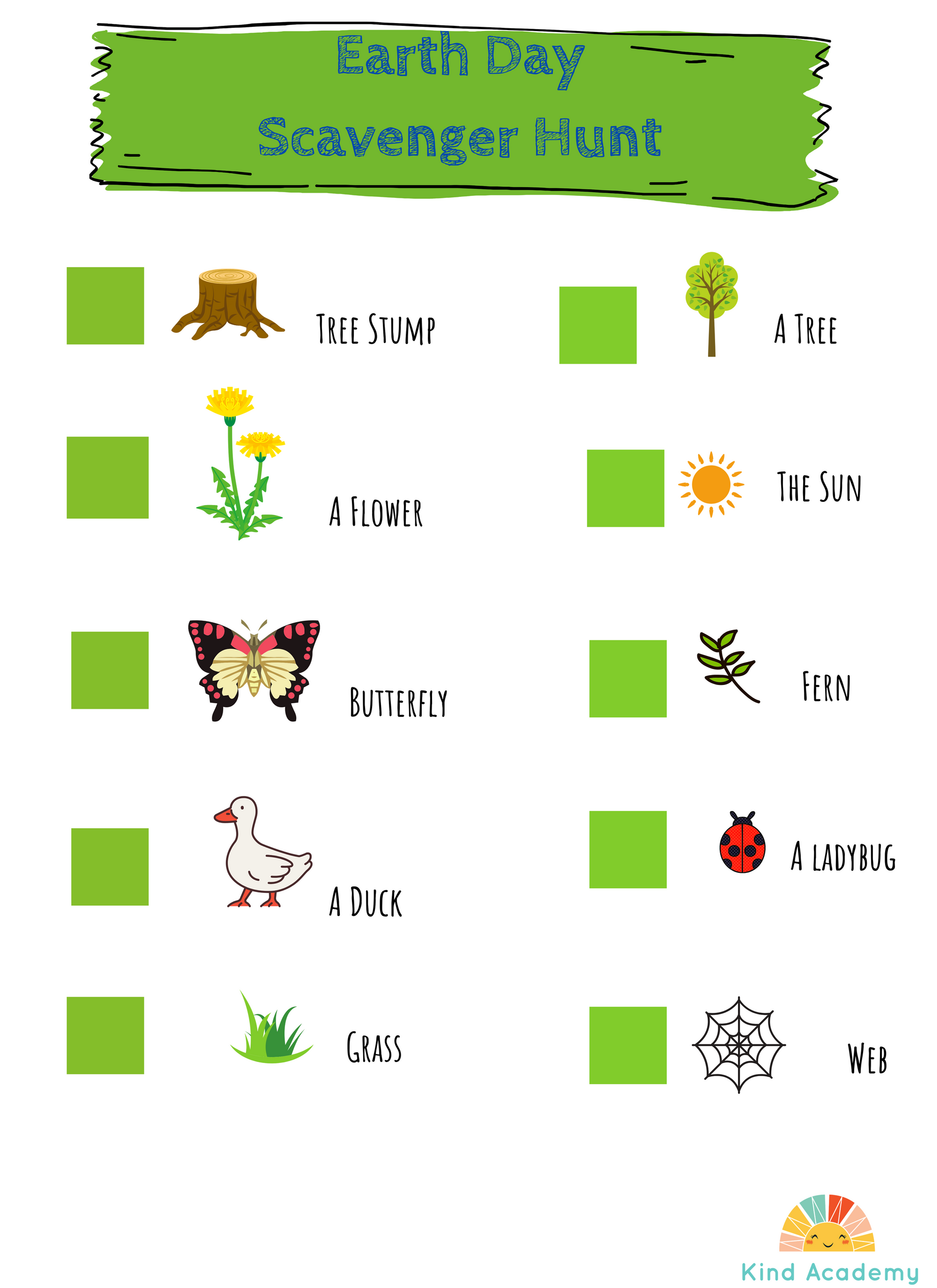 Earth Day Scavenger Hunt