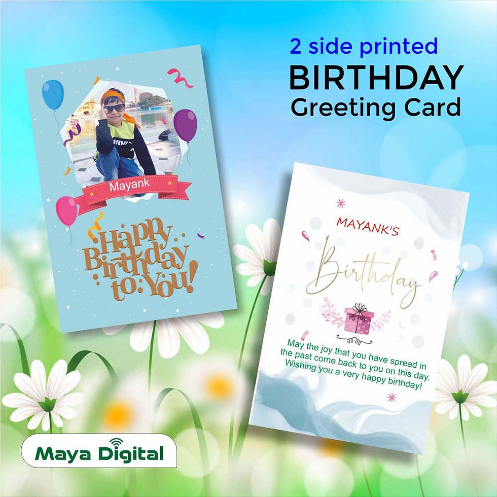 Thumbnail: Sister birthday card - 2 Side Printed - Maya Digital