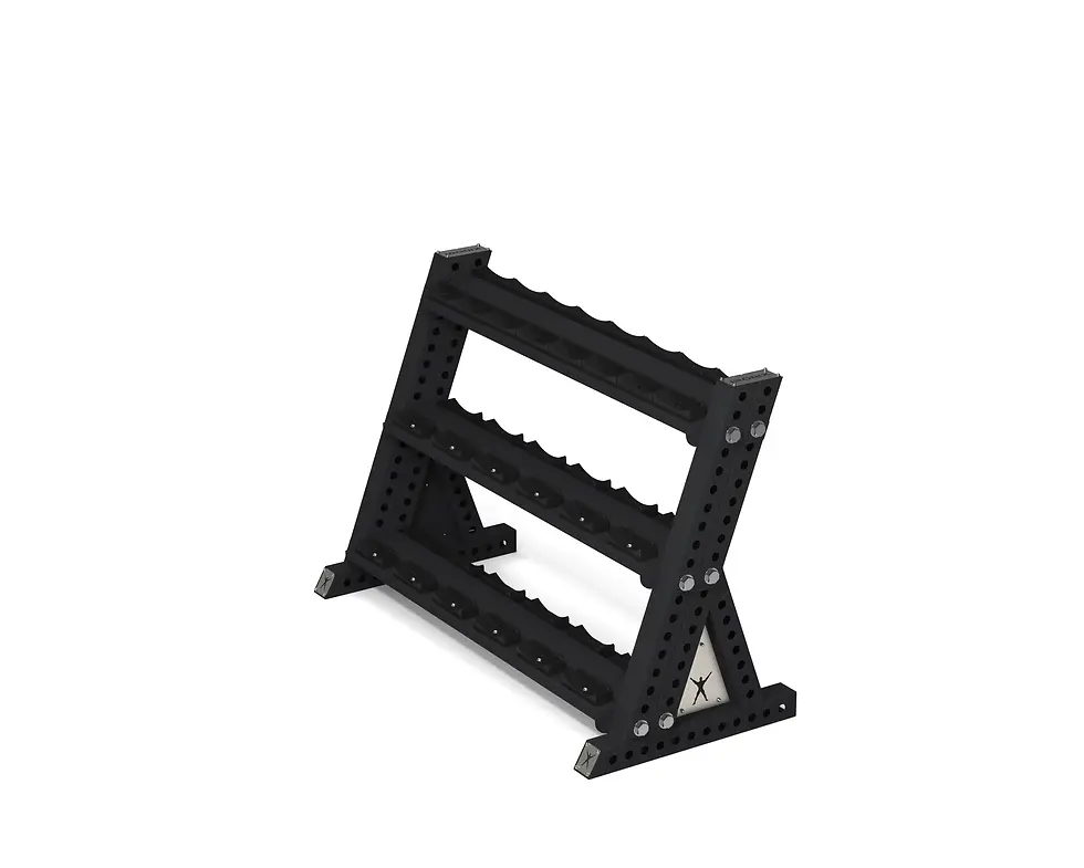 תמונה ממוזערת: IRONIX Dumbell IronRack – סטנד תעשייתי לדאמבלים