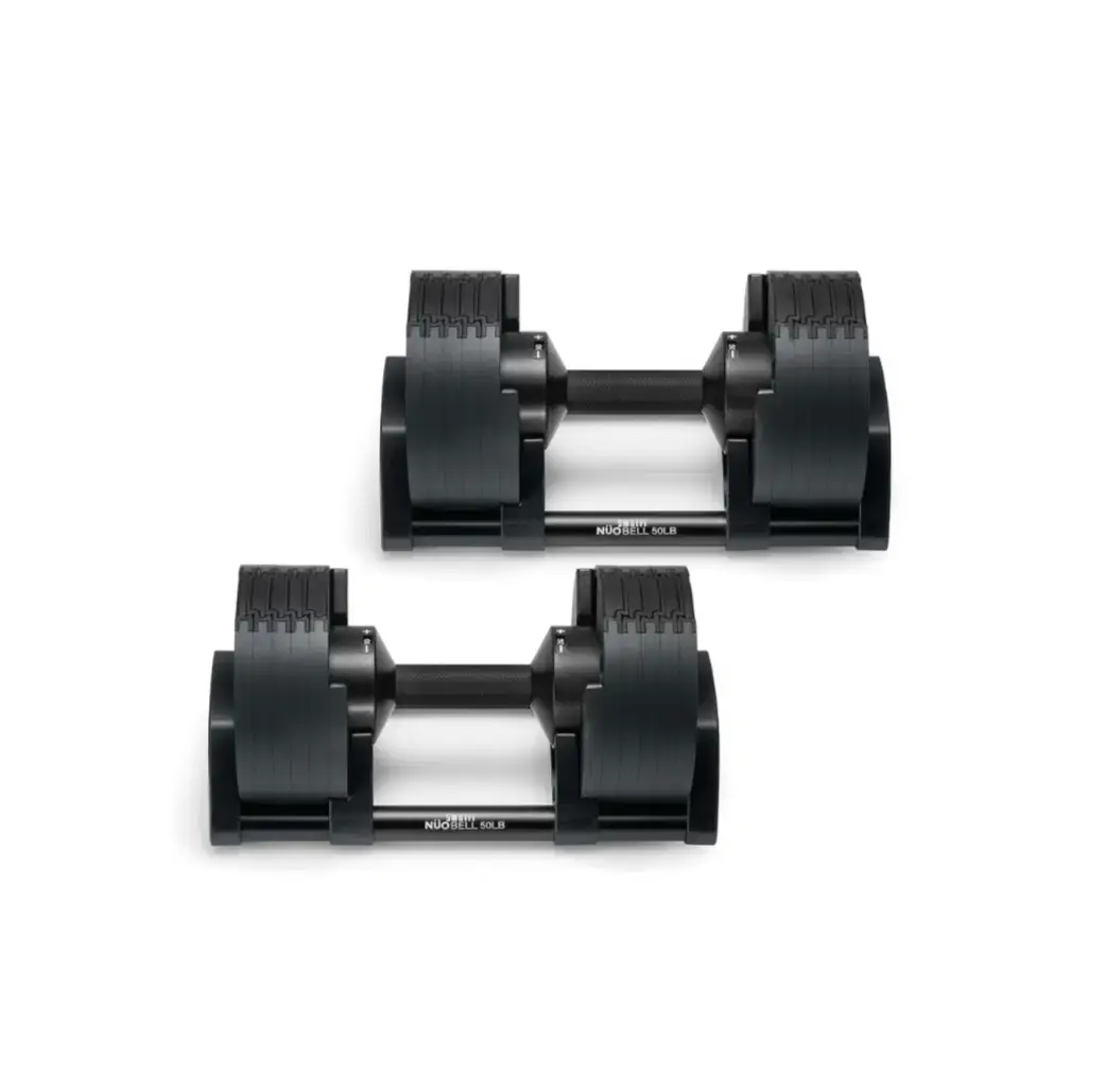 זוג משקולות אוניברסליות מתכווננות NÜOBELL® BlACK MATTE 20 KG (מקורי)