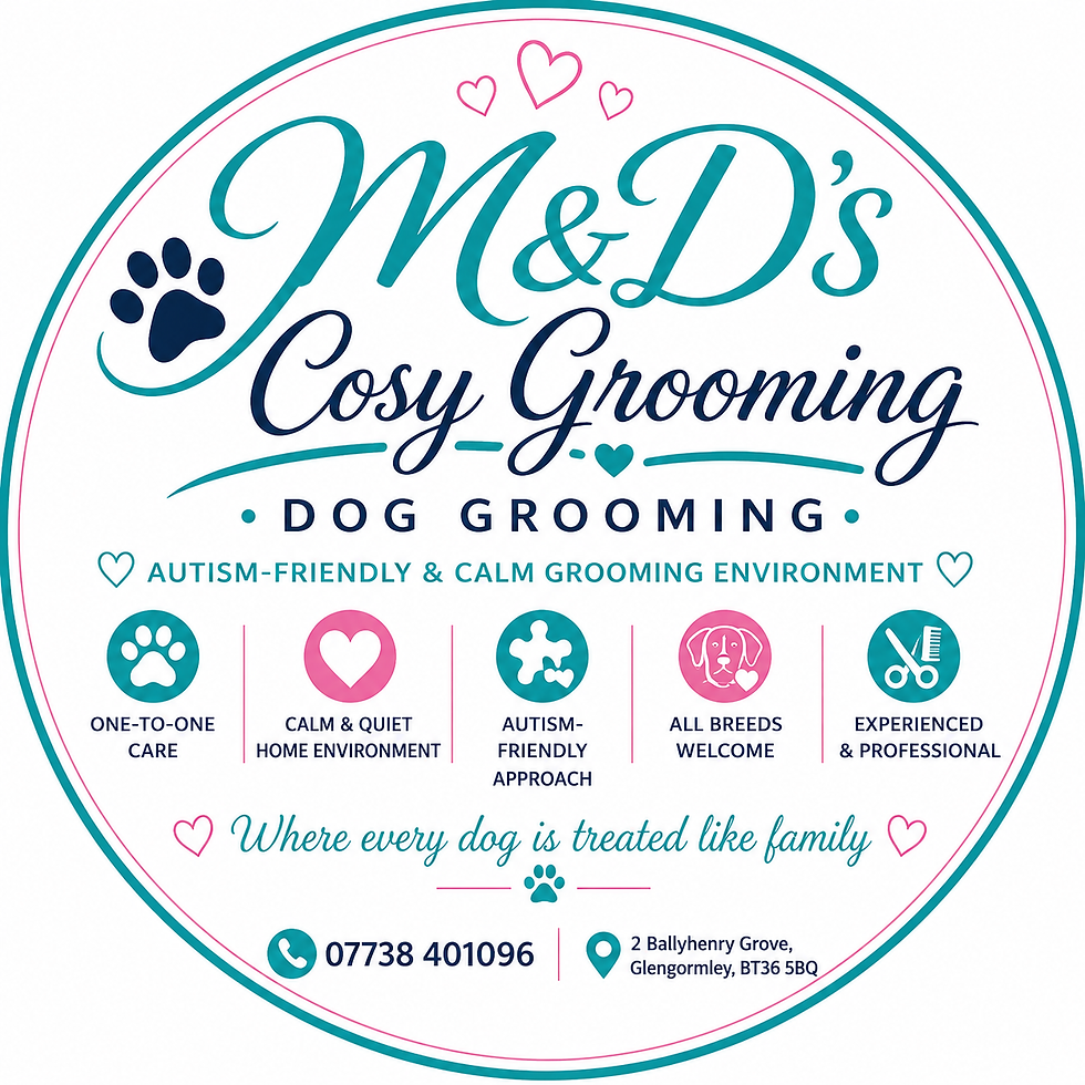 M&D's Cosy Grooming circular logo