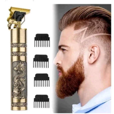 Dê uma olhada em Máquina De Cortar Cabelo Para Barba Masculina Designer Aleatório Elétrico Profissional por R$18,50. 