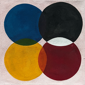 path of sacred hue color wheel painting by lumi the artist