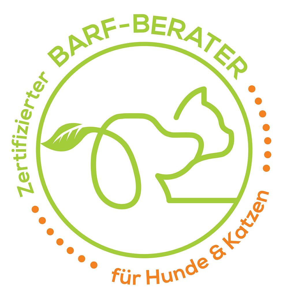 Logo: Zertifizierte Ernährungsberaterin für Hunde – geprüfte BARF-Beratung vom Profi.