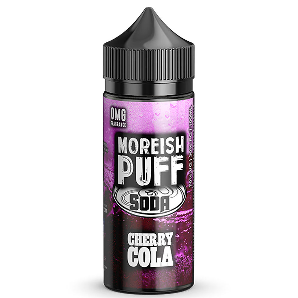 Cherry Cola Soda by Moreish Puff E Liquid 120ml Shortfill