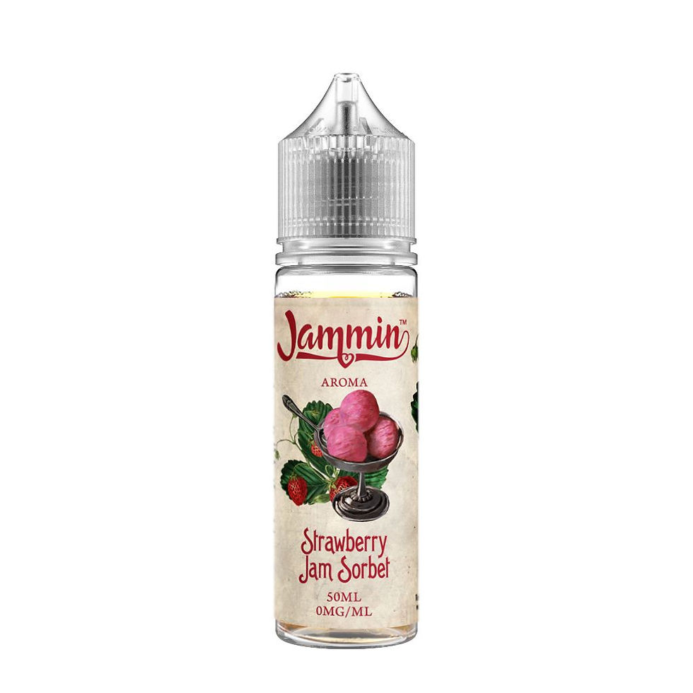 Strawberry Jam Sorbet by Jammin E Liquid 60ml Shortfill