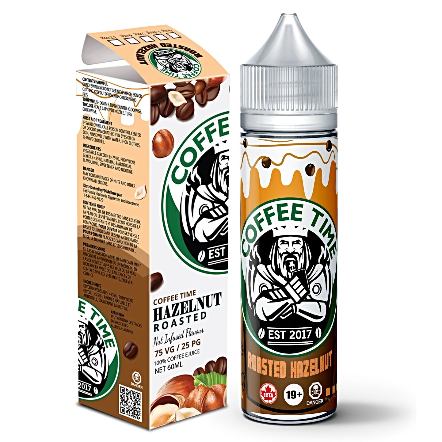 Roasted Hazelnut by Coffee Time E Liquid 60ml Shortfill