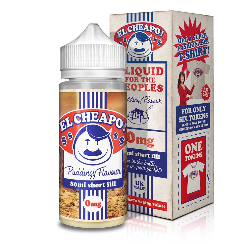 Puddingy Flavor by El Cheapo E Liquid 100ml Shortfill