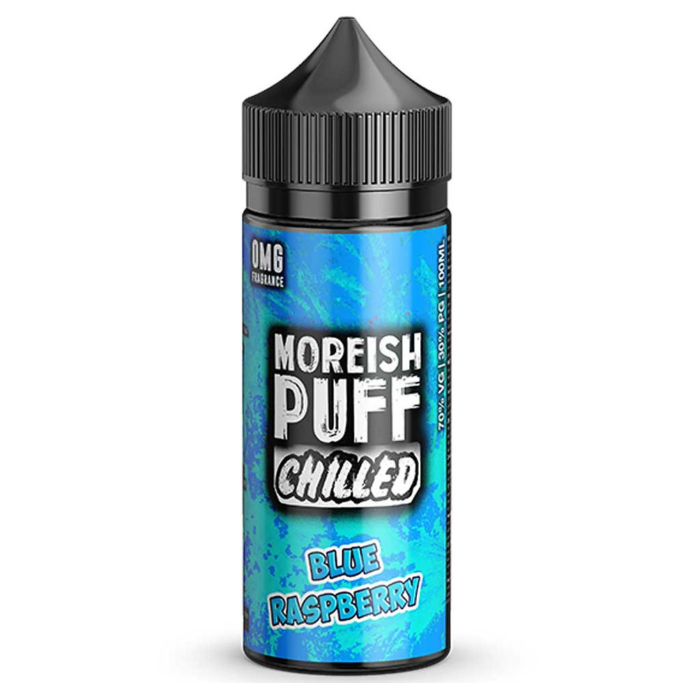 Chilled Blue Raspberry by Moreish Puff E Liquid 120ml Shortfill