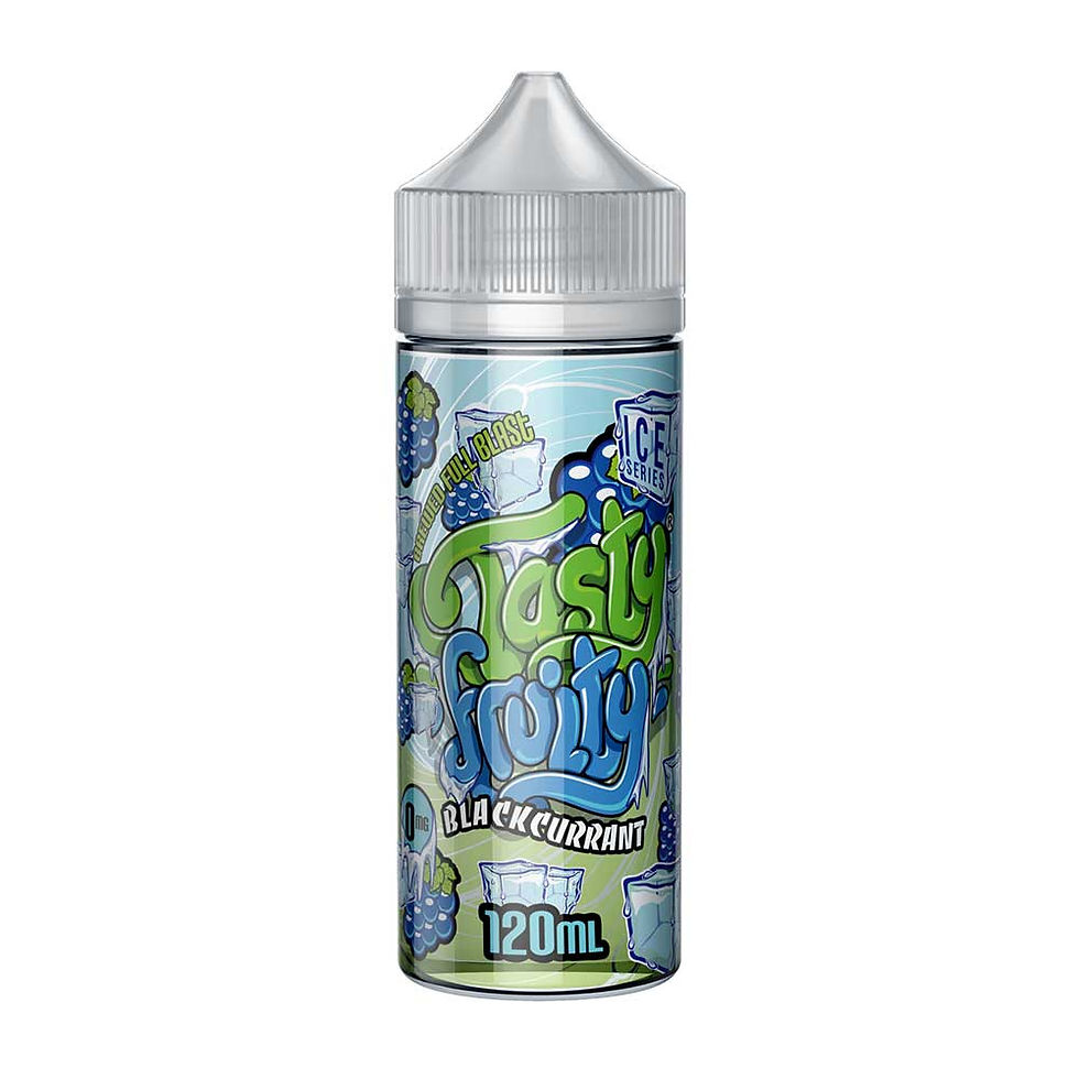 Blackcurrant (Ice Series) by Tasty Fruity E Liquid 120ml Shortfill