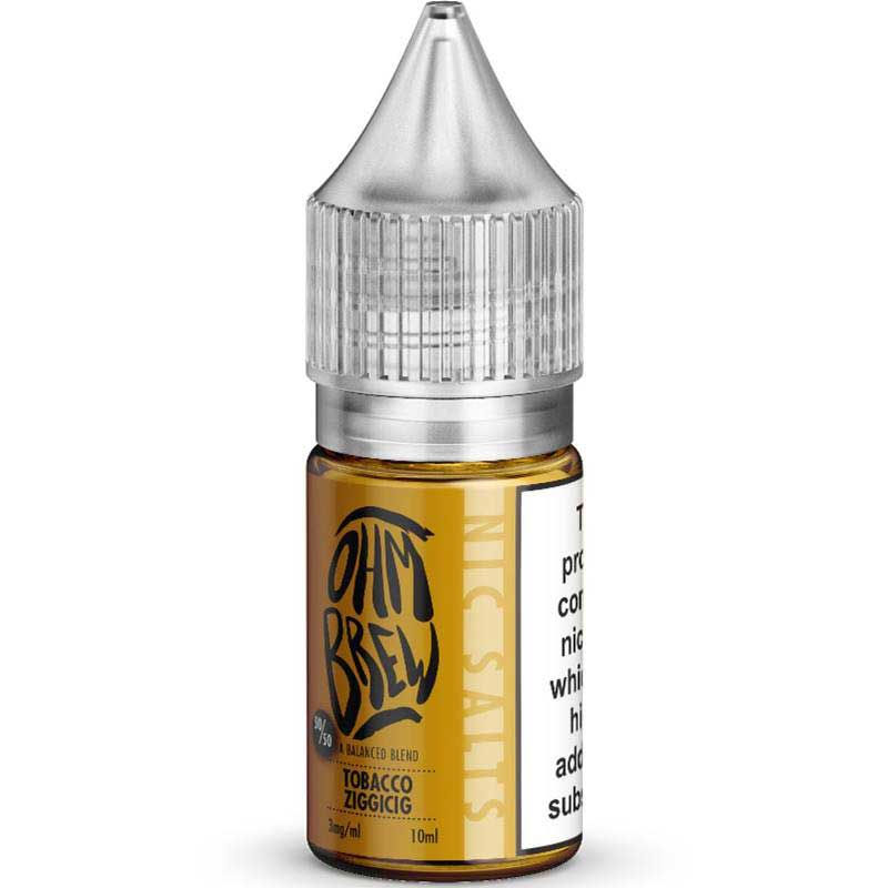 Tobacco Ziggicig Nic Salt by Ohm Brew E Liquid