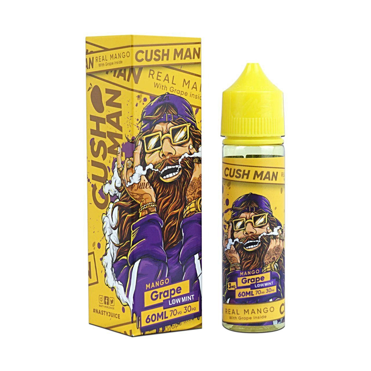Mango Grape Cush Man Series by Nasty Juice E Liquid 60ml Shortfill