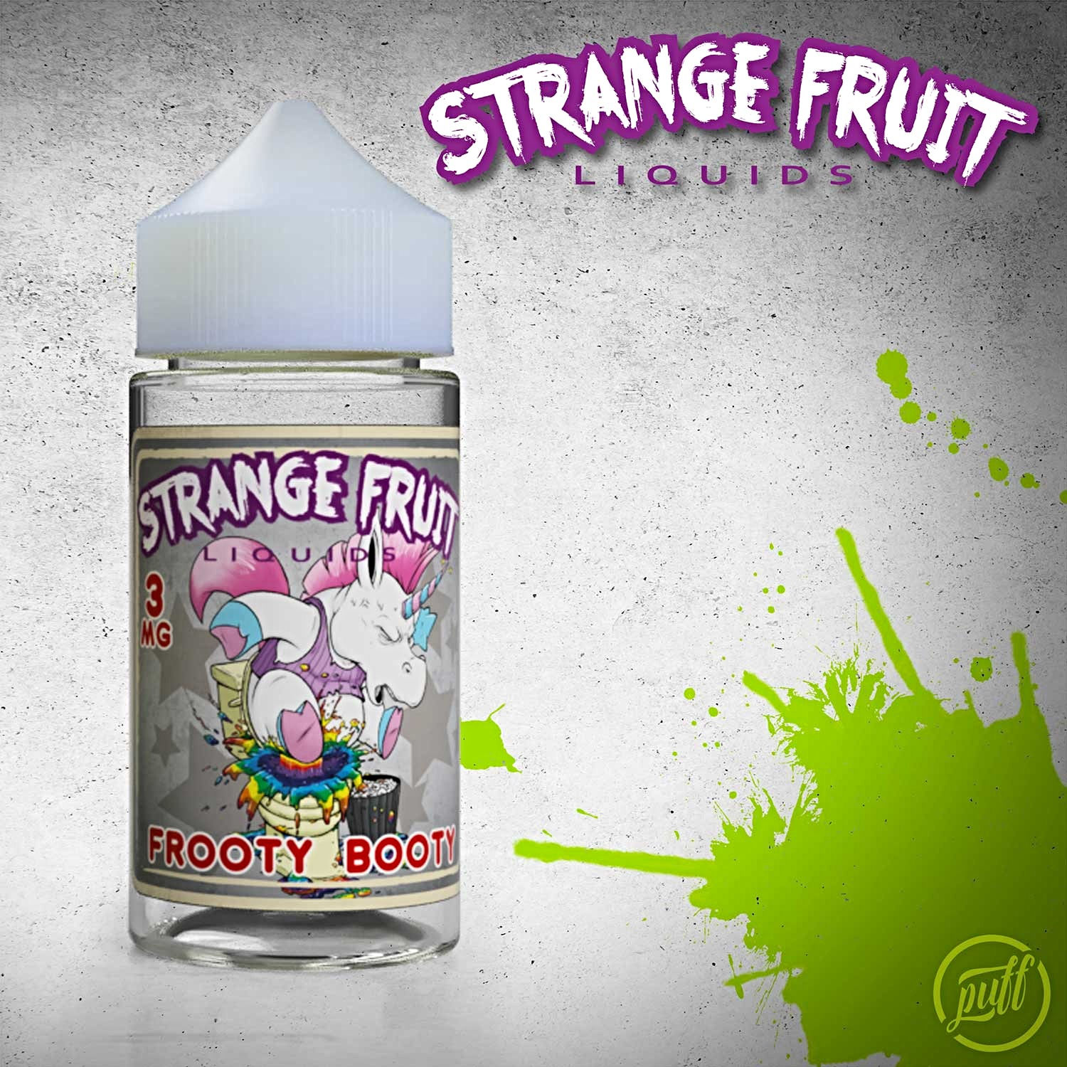 Frooty Booty Strange Fruit Liquids by Puff Labs E Liquid 100ml Shortfill