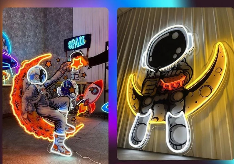 neon led flex curso letrero astronauta_e