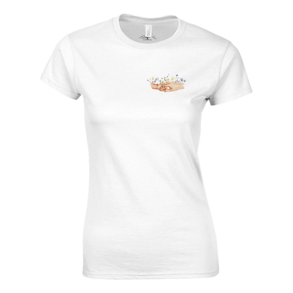 Miniaturbild: Hand in Hand - T-Shirt mit Rundhalsausschnitt für Damen