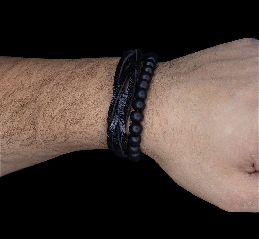 „Midnight Path“ – Armband-Set für Klarheit, Schutz & Tiefgang