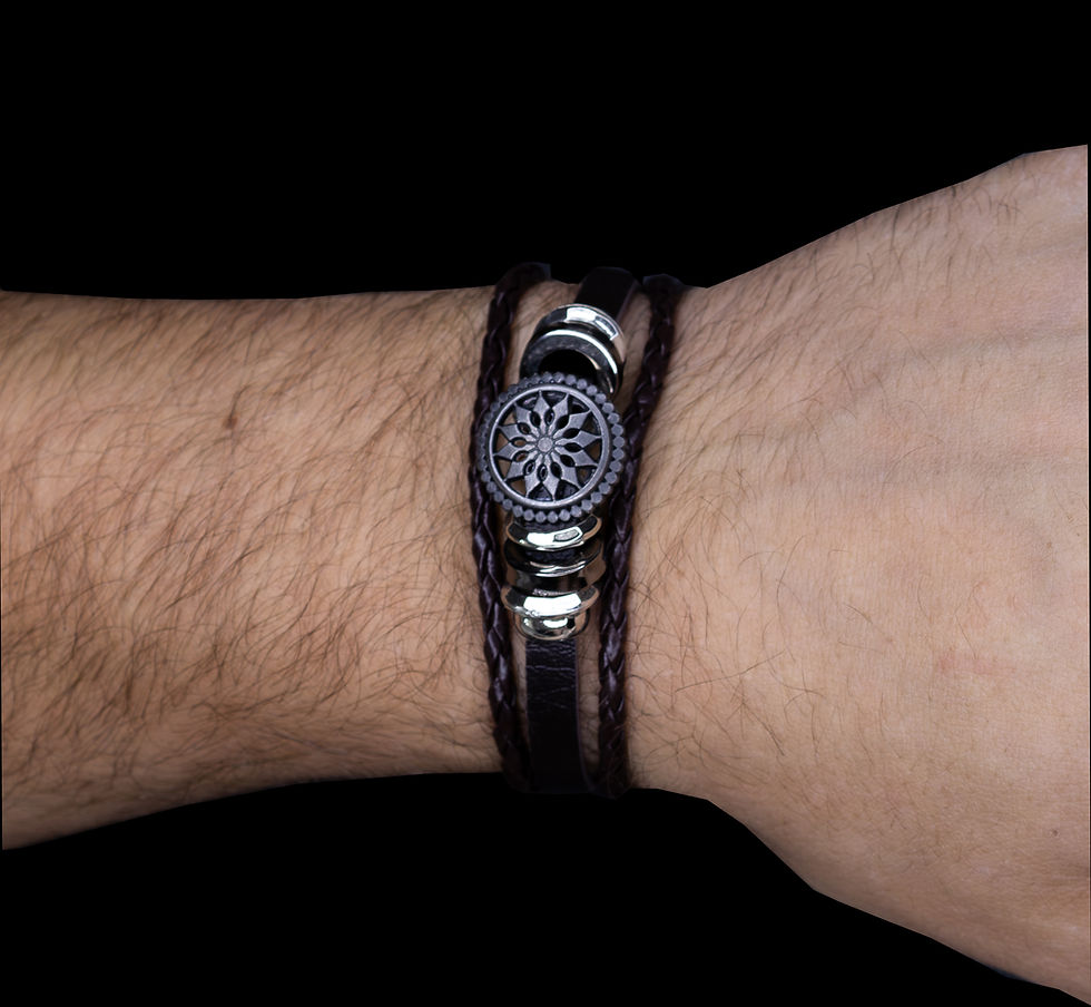 „True North“ – Lederarmband mit Kompass für Orientierung, Mut & Bestimmung