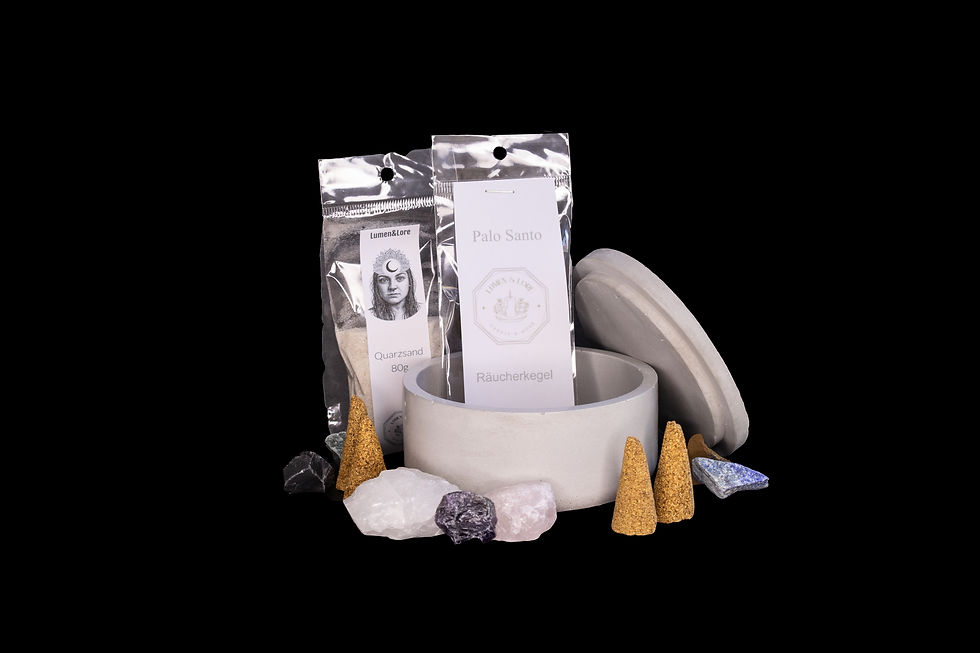 Palo Santo Rauchkegel Set