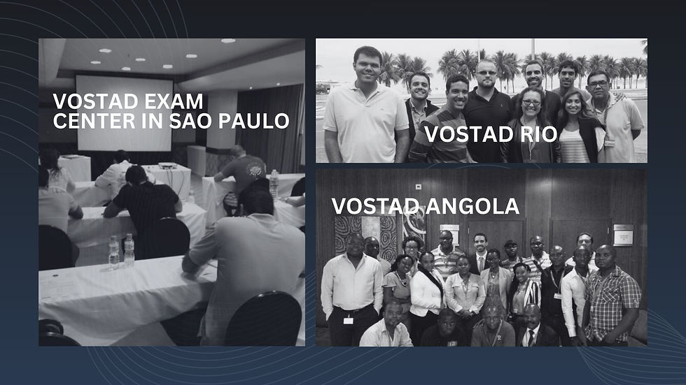 Vostad Trainings in Angloa and Brazil