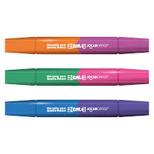 MARCADOR DE QUADRO BRANCO (PINCEL) DUAS CORES - LEO&LEO - ESCOLHA A COR