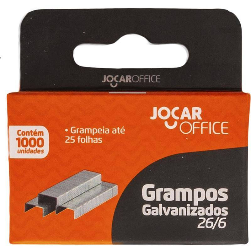 GRAMPO PARA GRAMPEADOR 26-6 GALVANIZADO 1000 GRAMPOS - LEO&LEO