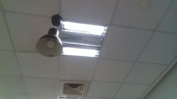 Ceiliing with LED reflection