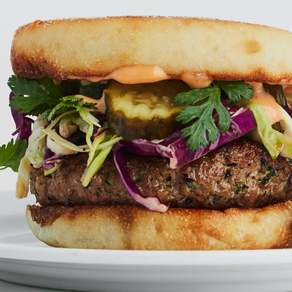 "Potsticker" Pork Burgers