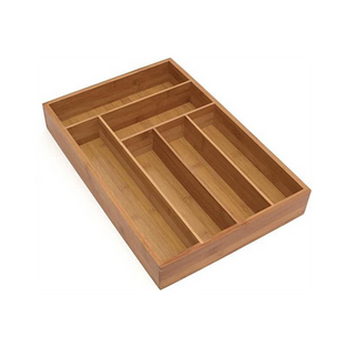 Bamboo Deep Flatware Organizer