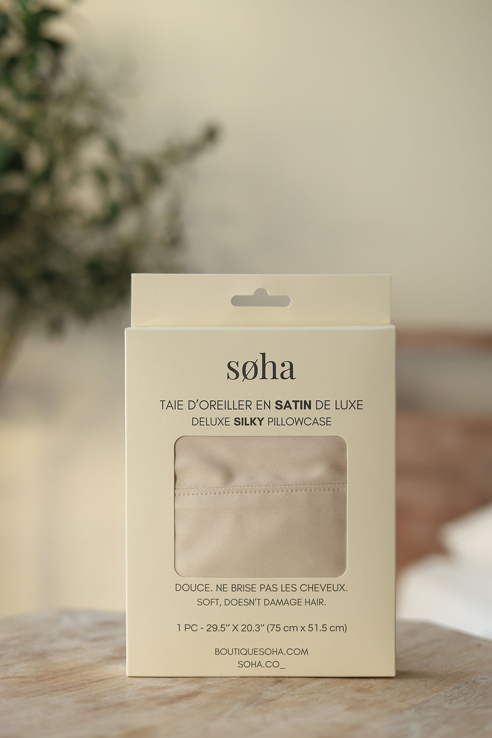 Miniature : Taie d'oreiller en satin - FABRIQUÉ AU QC