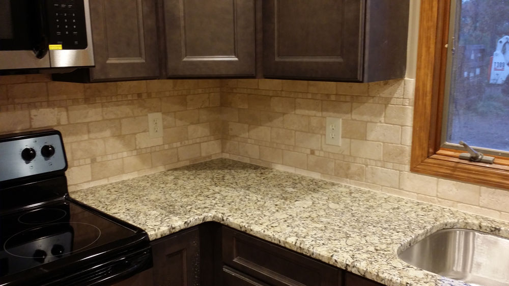 2 x 8 tile backsplash