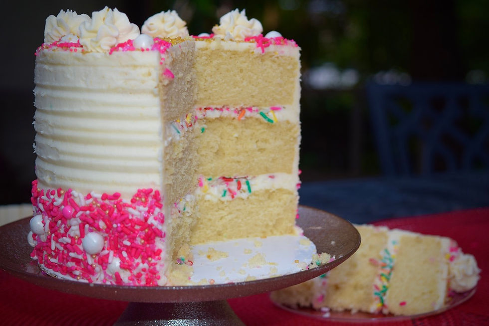 Vibrant Vanilla Cake